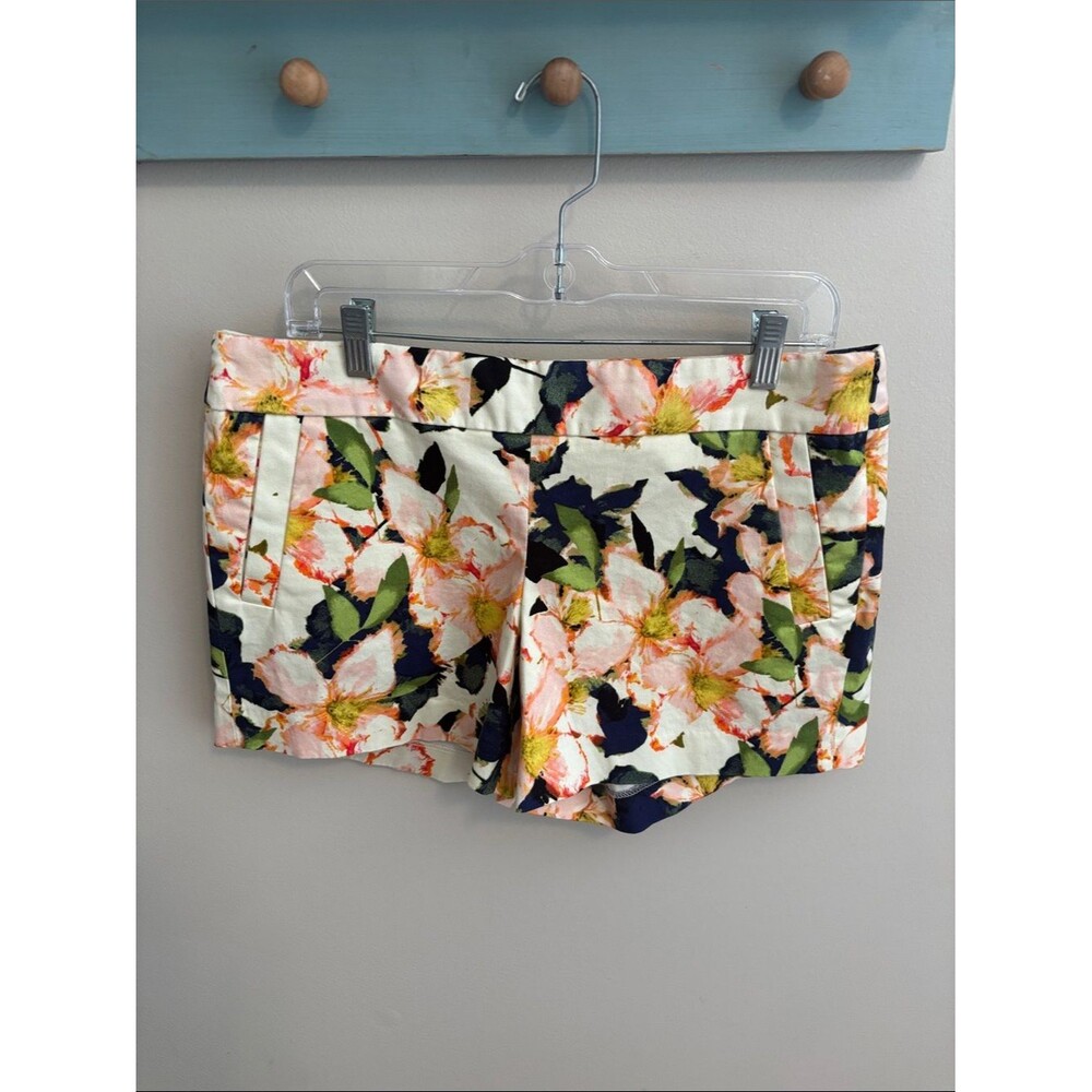 J. Crew Floral Cotton Blend Shorts size 10